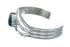 Man Made Denim Lapis Genuine Sterling Silver Native American Cuff Bracelet JX129778